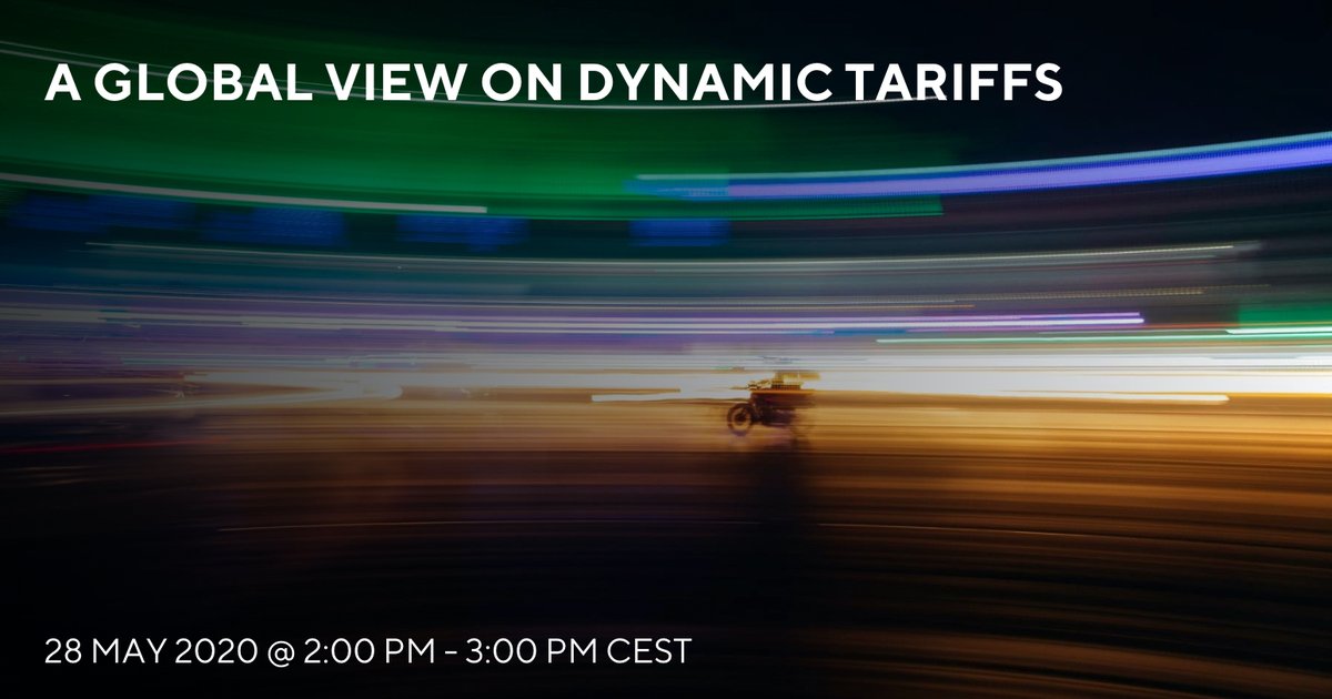 EUI_FSR's tweet photo. In the #FSRGlobal online debate💻 "A Global View on Dynamic Tariffs" we will share insights and experiences in implementing #dynamictariffs around the world, from motivations and barriers to their future outlook. 

🗓️28 MAY 2020 @ 2:00 PM

Learn more here> https://t.co/tLVrwU4c4d https://t.co/7fmiB2lLQS