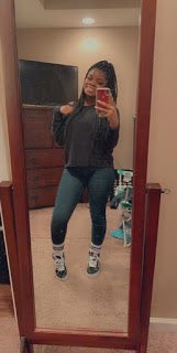 Our featured cheerleader of the day is Shariya. Shariya is an upcoming Junior with two years of cheer experience. She is excited for the upcoming season and to try new stunts. Welcome Shariya, to the 2020/2021 LHS cheer squad.