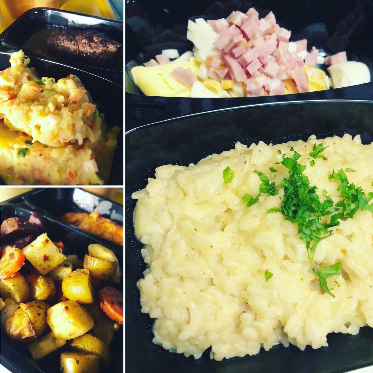 KookKonst's tweet photo. Verse afhaalmaaltijden bij Texaco Heiloo. Lekkere hutspot met gehaktbal, asperge risotto en gegrilde ovenschotel met kriel, wortelgroenten en kipfilet. #afhaalmaaltijd #limmen #heiloo #vennewatersweg #texaco https://t.co/tBSrPqVEWN