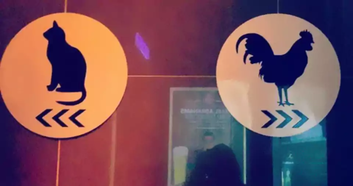 djargent2003's tweet photo. 🚽 Saucy #classic #toilet signs in #bars and #clubs; but what will the matching sign for non-binaries, be ⁉️    #publictoilet https://t.co/lOW1MlR0GP