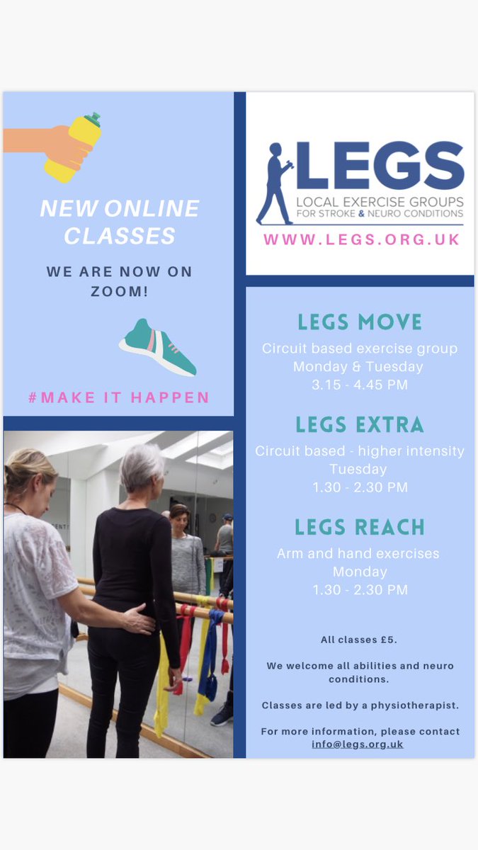 LEGSphysio's tweet photo. Adding an upper limb group to our LEGS virtual classes very soon so please do get in touch via  info@legs.org.uk for more details on LEGS REACH or any of our other virtual groups #makeithappen #RightToRehab https://t.co/tAuINPqE4x
