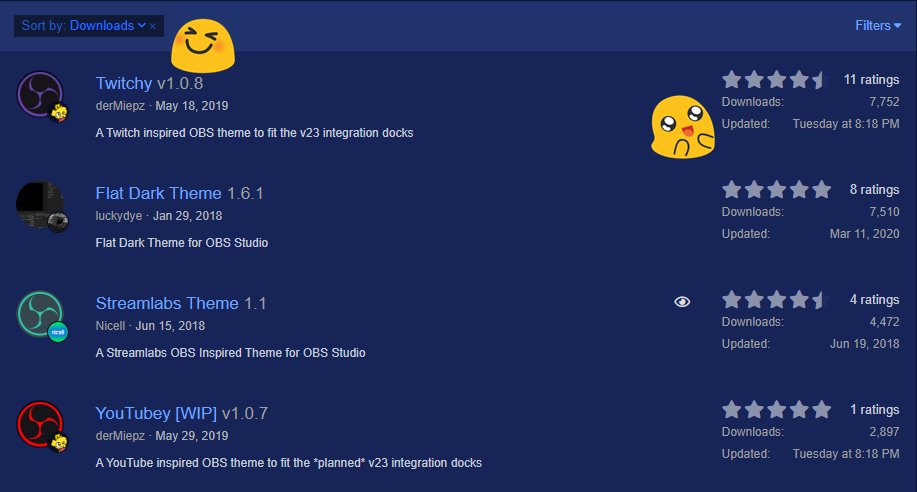 derMiepz's tweet image. It's official! My theme #Twitchy is the most downloaded #OBS theme! 🥳 Check it out here: obsproject.com/forum/resource…
Make sure to create an account for the OBS forums before downloading to get notified when a new version is released. ❤️#twitch #streaming