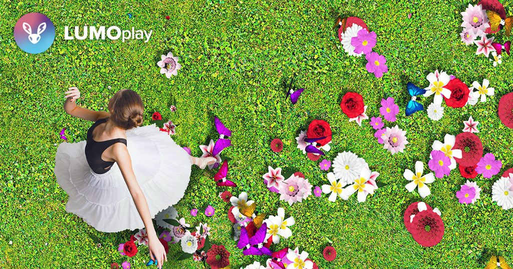 LUMOplay's tweet image. When you walk across the LUMOplay Blooming Flowers interactive floor app, 3D flowers and butterflies appear magically behind you!

Works with any projector! Visit LUMOplay.com to learn more.

#LUMOplay #interactivefloor #interactiveprojector #touchfree #handsfree