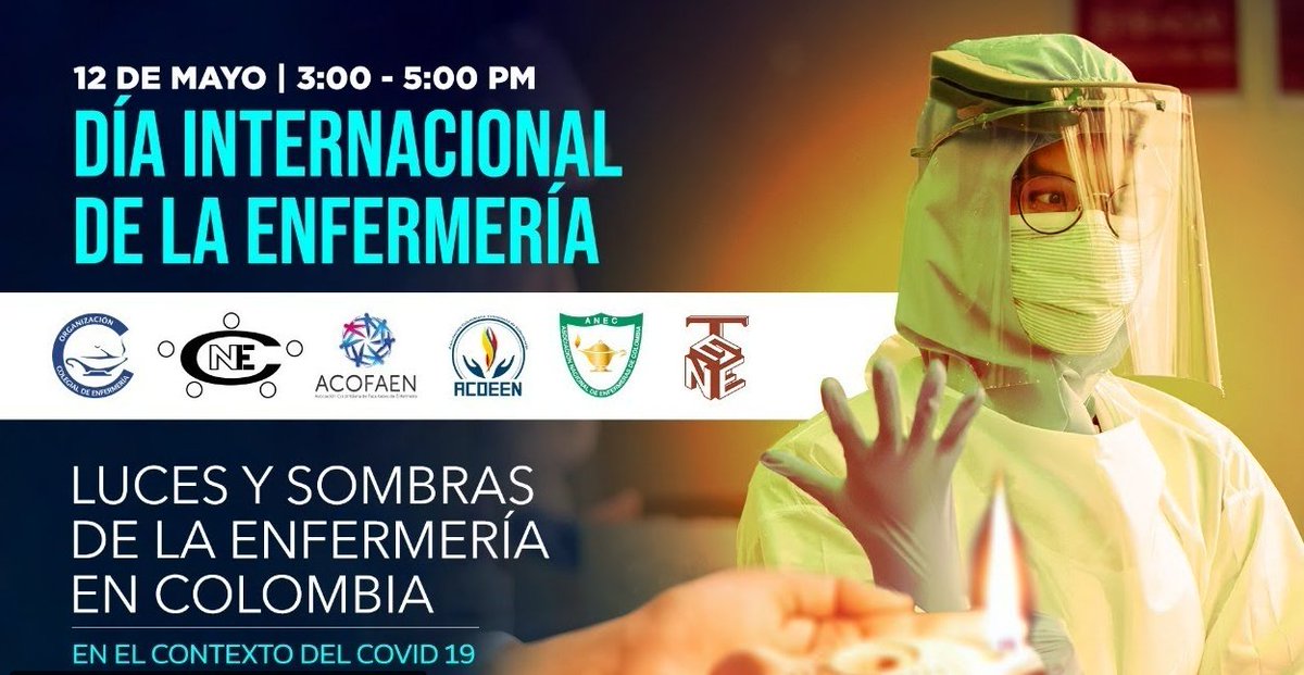 EnfermeriaOCE's tweet photo. ¡Acompáñenos!
Día Internacional de Enfermería.
Luces y sombras de la enfermería en Colombia en el contexto del #Covid_19
@ACOFAEN @ACOEEN_Oficial @ANECNACIONAL #CTNE #TNE
MARTES 12mayo - 3:00 a 5:00 pm
Aquí ↓
https://t.co/OEsK7SMWCj https://t.co/QSnMUVJH0s