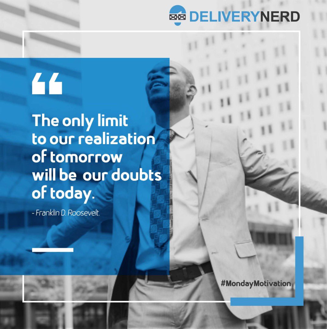 oluwayimika_'s tweet photo. We can bring into being the things we dream. So much of what we are is limited or expanded by what we think. @delivery_nerd #MondayMotivation #DeliveryNerd https://t.co/8MLAXnMftm