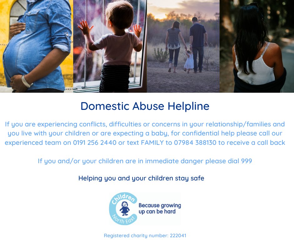 ChildrenNE's tweet photo. Today we are launching our Domestic Abuse Helpline, in response to a rise in incidents of violence in the home during lockdown. 

We'd really appreciate if you could please help share details far and wide? Call 0191 256 2440, or text FAMILY to 07984 388130 to receive a call back. https://t.co/dekbhPFsYp