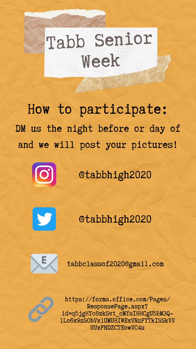 TabbHigh2020's tweet photo. SENIOR WEEK! We want to celebrate you! 👀 https://t.co/kXiPxBsf1m