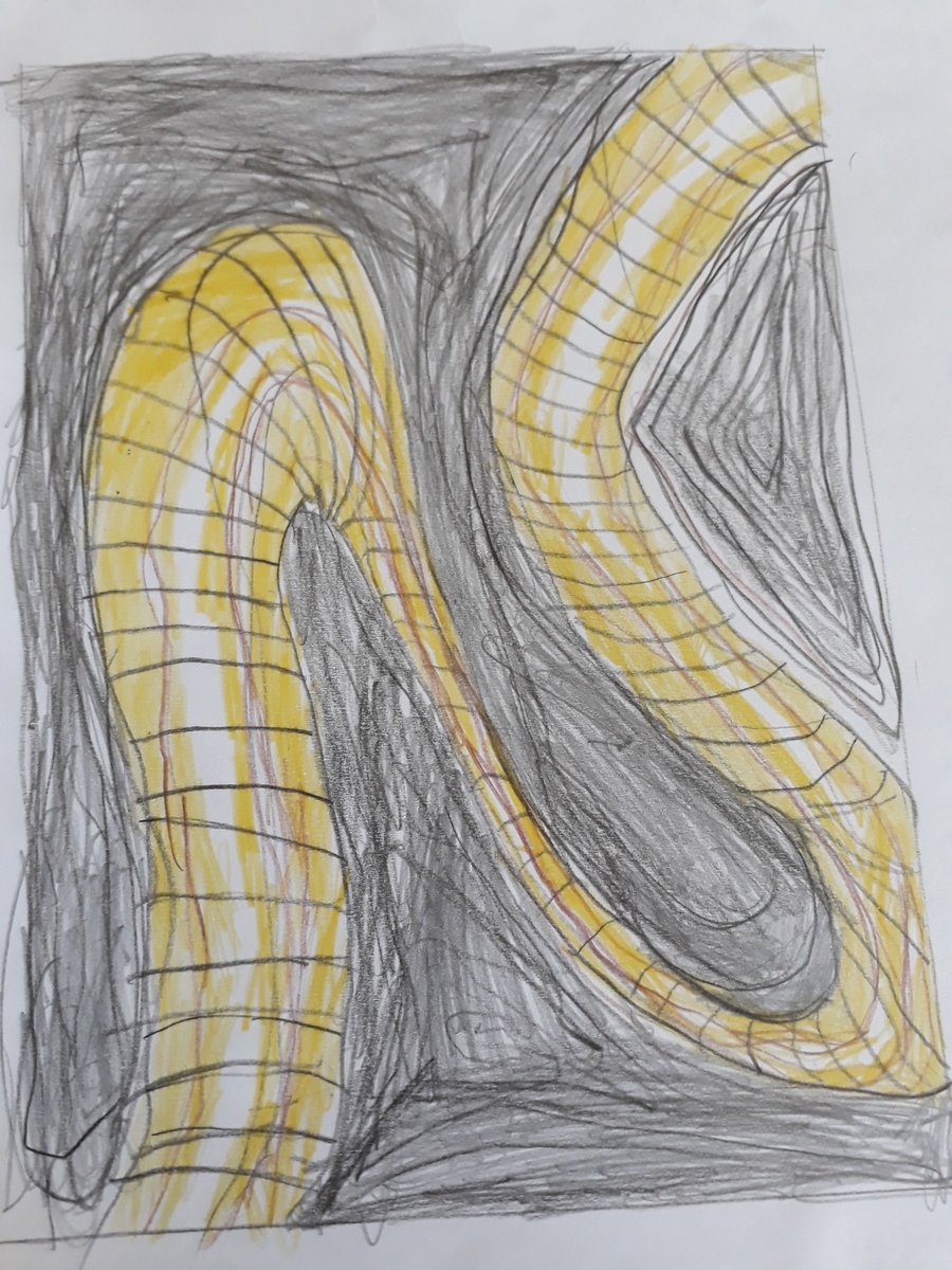BSB_KS2's tweet photo. Line drawing in Art - 3D worms. @BSB_KS2 @britishschoolro  #artwork https://t.co/Epa6QVaEme