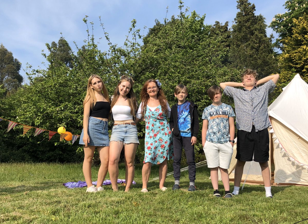 JuliaBramble's tweet image. Finding all the news and negativity on Twitter difficult to cope with so I’m sharing photos from the weekend  - &amp;amp; the #lockdown Festival that my kiddos and I created in our garden.

It was brilliant fun!! 
#stayingalert