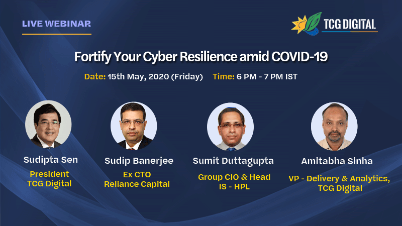 Join us in our upcoming #webinar on how to “Fortify Your #CyberResilience amid #COVID19" an evening with industry veterans &amp; experts in cyber resilience. Learn how to bolster your #security efforts in &amp; post the #pandemic. Registration link given below!
attendee.gotowebinar.com/register/29346…