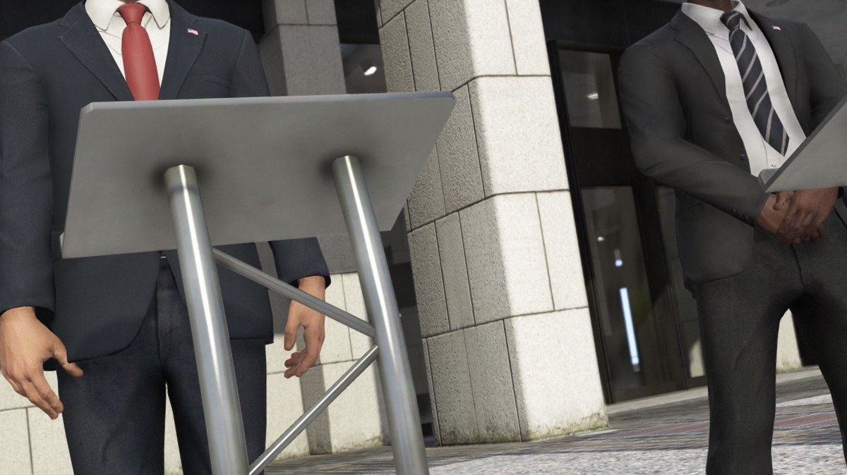 FIB_GTAV's tweet photo. The #FIBP Acting Chief Shawn Hughes and #FIB Deputy Director Andrew Robertson will be holding a press conference at 2:30pm ET to address the situation regarding former FIBP Chief Jacob Riley. https://t.co/t917RHlZPn