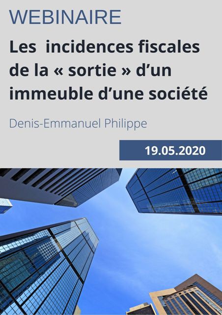 Courtens10's tweet photo. #fiscalité  #Belgique #webinar. Les incidences fiscales de la « sortie » d’un immeuble d’une société – 📅 Mardi 19 mai : https://t.co/fHfwMWjcl1 https://t.co/QkPoyaI4H8
