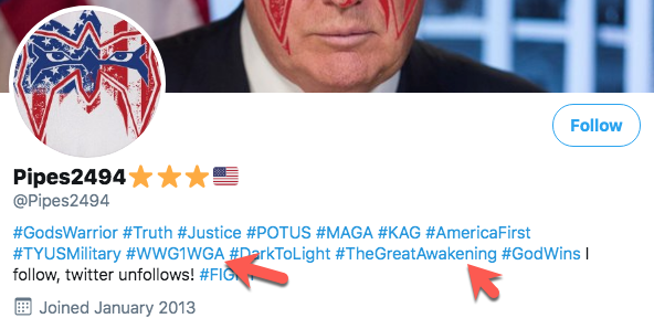This morning, Trump quote tweeted a QAnon account.