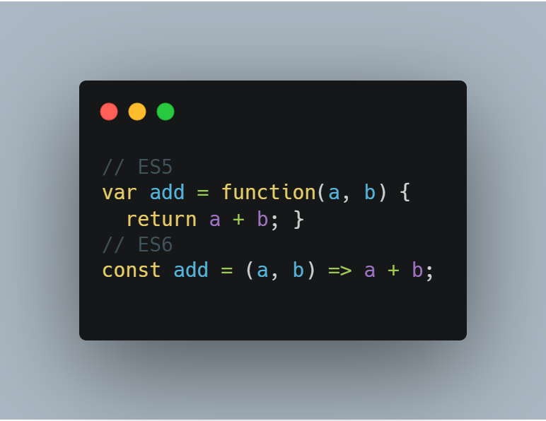 TheKinng96's tweet image. #JSnotes #100DaysOfCode 
I like the new style of function in ES6, it makes code clean and easy to use, especially no need to retype &quot;function&quot; repeatedly. 
LOVE JavaScript.