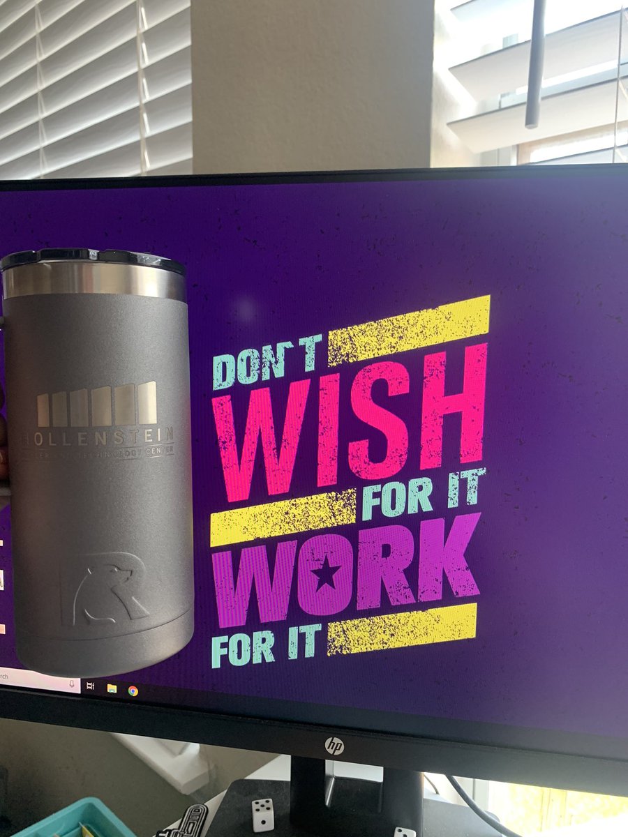 Drinking my coffee out of my awesome cup and reminding myself that even though things are different right now, we still must push on and work for our dreams. I am proud of my students and want to tell each of them that I believe in your future. #hctcallin #emsproud