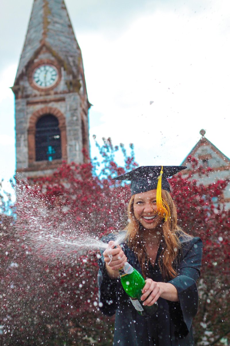 UMassAmherst's tweet photo. Commencement may have looked different this year, but we LOVED seeing all of the creative ways our seniors made the most of it! Their enthusiasm and resilience was inspiring. 

See the full album of virtual commencement through #UMass2020's eyes: https://t.co/zFhbSrUoVg https://t.co/n6evzIOSMV