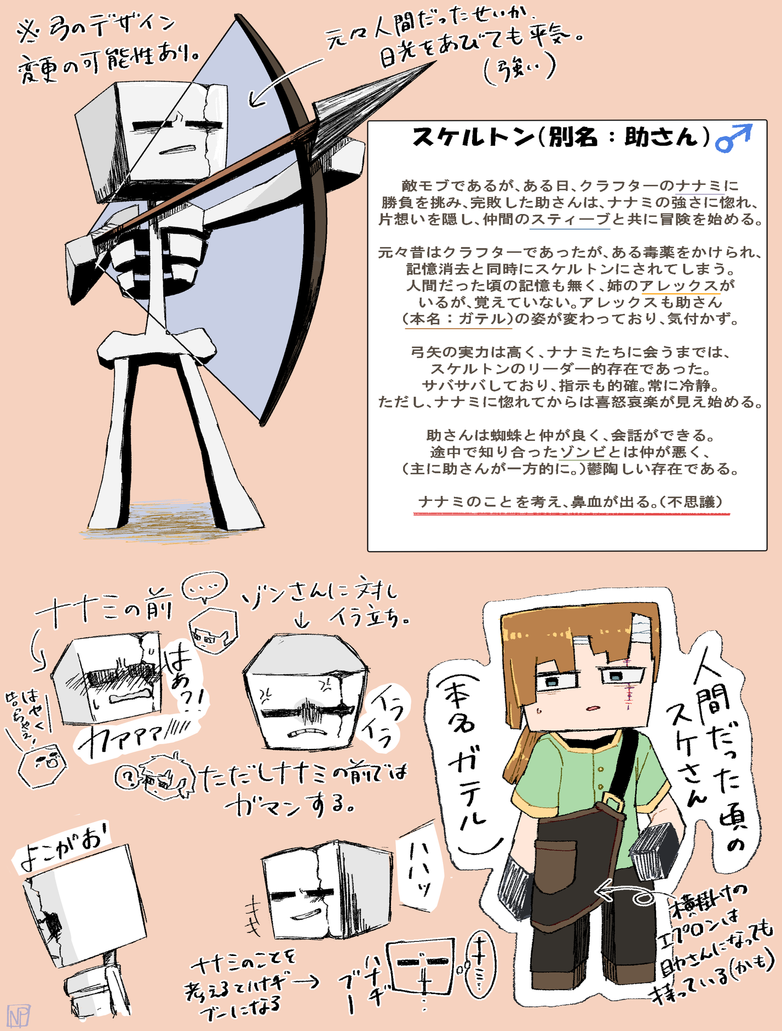 イラスト練習中 ななぽん おやすみ お知らせ Minecraft 5年ほど前に考えたキャラ設定を描きなおしました マイクラの漫画を描きたいなと タグは毎回 マイクラ物語 を付け投稿しようと思ってます よろしくお願いします その他にも考えて イラスト練習中 ななぽん おやすみ お知らせ Minecraft 5年ほど前に考えたキャラ設定を描きなおしました マイクラの漫画を描きたいなと タグは毎回 マイクラ物語 を付け投稿しようと思ってます よろしくお願いします その他にも考えて