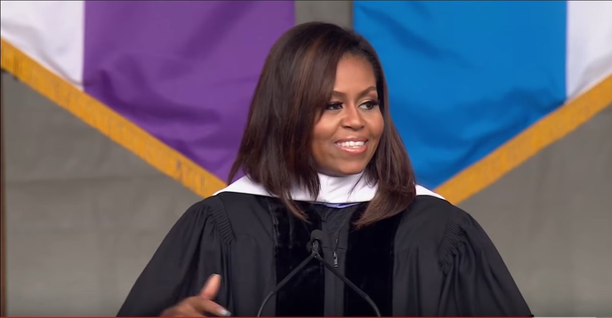 CityCollegeNY's tweet photo. #MondayMotivation from @MichelleObama for a strong finish to this truly tough semester! Happy last week of classes, #CCNY! Watch: https://t.co/V00iSBkkvx https://t.co/3MCKVtKxeM