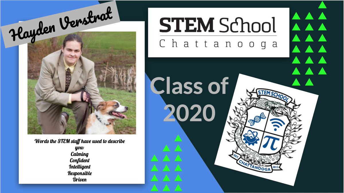 STEMcha's tweet photo. STEM School Chattanooga is honored to recognize our Class of 2020. We proudly introduce you to our graduates. #STEMCha #STEMSchoolChattanooga #Classof2020 #SrRecognition #quarantined #stemstudentsarethebeststudents #stemkidsarethebestkids #proudSTEMstaff #SweetVictory https://t.co/4G308HY3tW