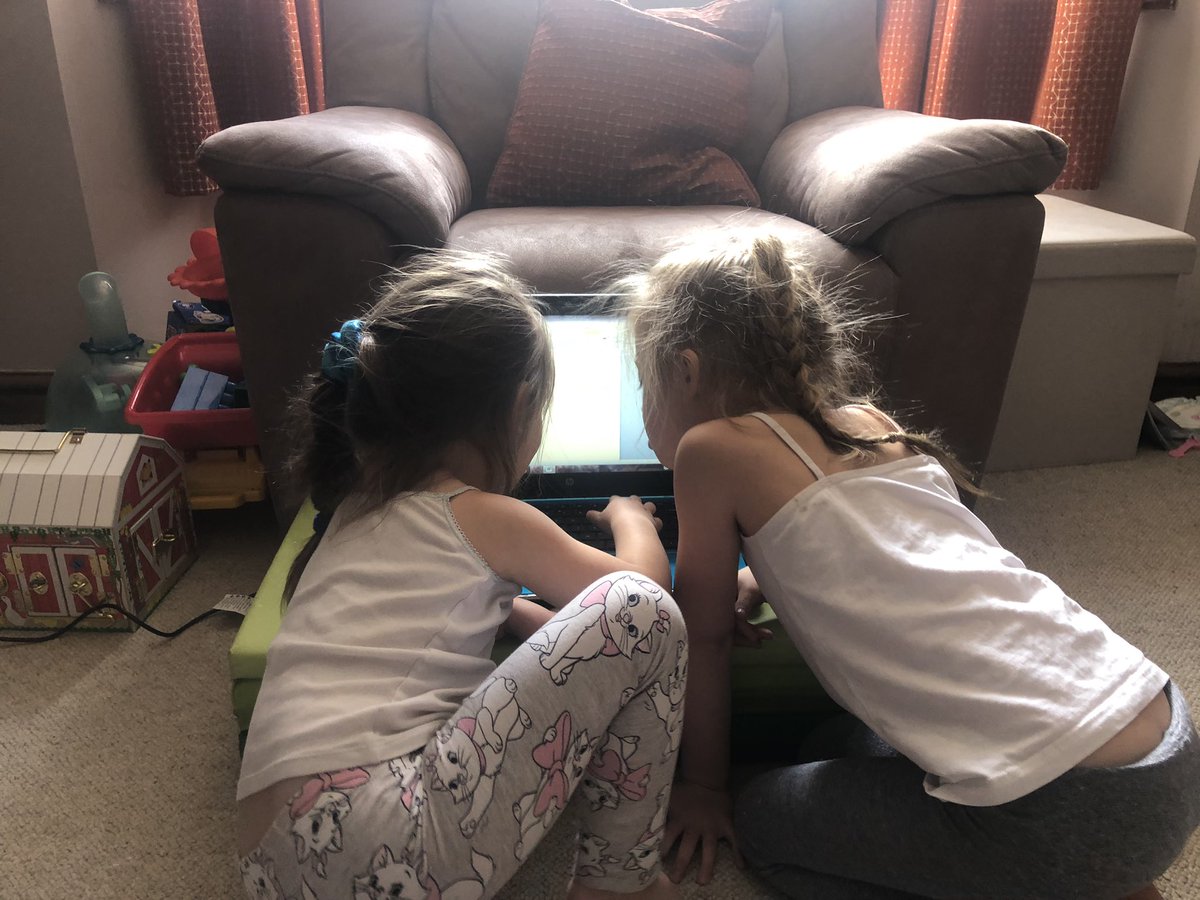 DLawrence85's tweet photo. Lovely to see both girls working together. Darcie completing work on healthy and unhealthy foods and Maisie inspired by her sister wanted to create her own work. @ympsangel @ympshallett @RyanCochlin @MumSporty #incidentallearning #healthyliving https://t.co/aegnU2dCUs