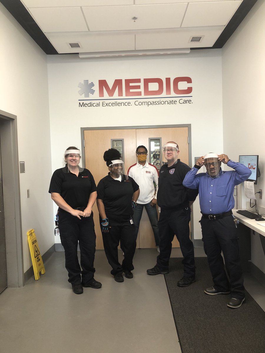 The <a href="/ULCC704/">Urban League CLT</a> was glad to present <a href="/MecklenburgEMS/">Mecklenburg EMS</a> with face shields to stay protected as they save a life, hold a hand and respond to patients in our community when needed.  #WeAreInThisTogether