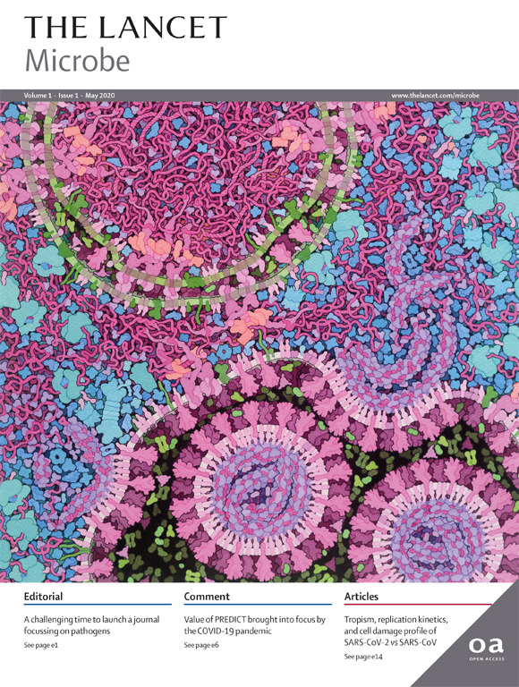 LancetMicrobe's tweet photo. Our first issue (May 2020) is now live. #SARSCoV2 and #COVID19 inevitably set the tone, as reflected in the amazing artwork on our cover. We also have two research articles on #MCR1 in #Ecoli https://t.co/I1d8H6uBnH [#AMR #OpenAccess #OA] https://t.co/yzR9lP2zyN