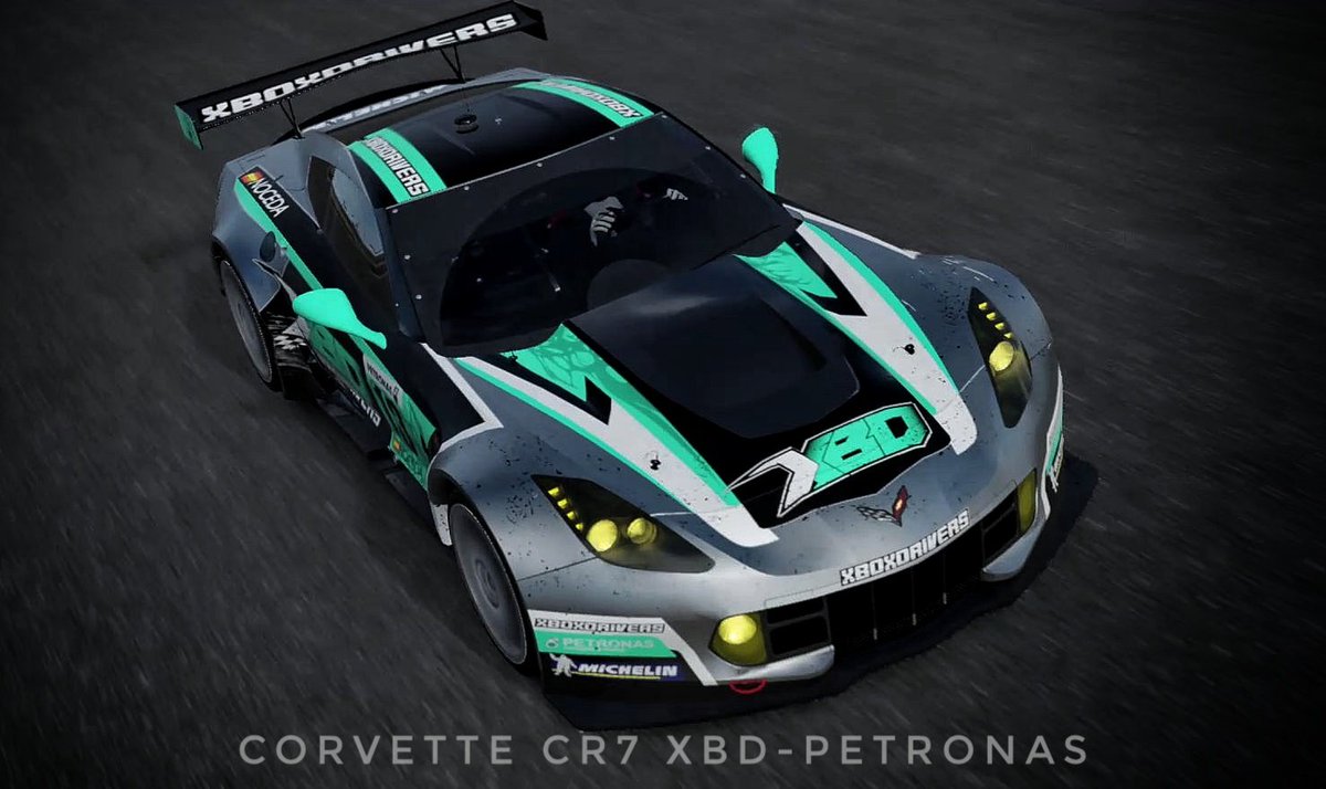 JuniorNoceda's tweet photo. Listos para la #BlancpainGT
@CORVETTE CR7 💣
#xboxdrivers #xbdpetronas #corvette #corvettecr7 #forza #forzamotorsport7 https://t.co/f2lzV2coHw