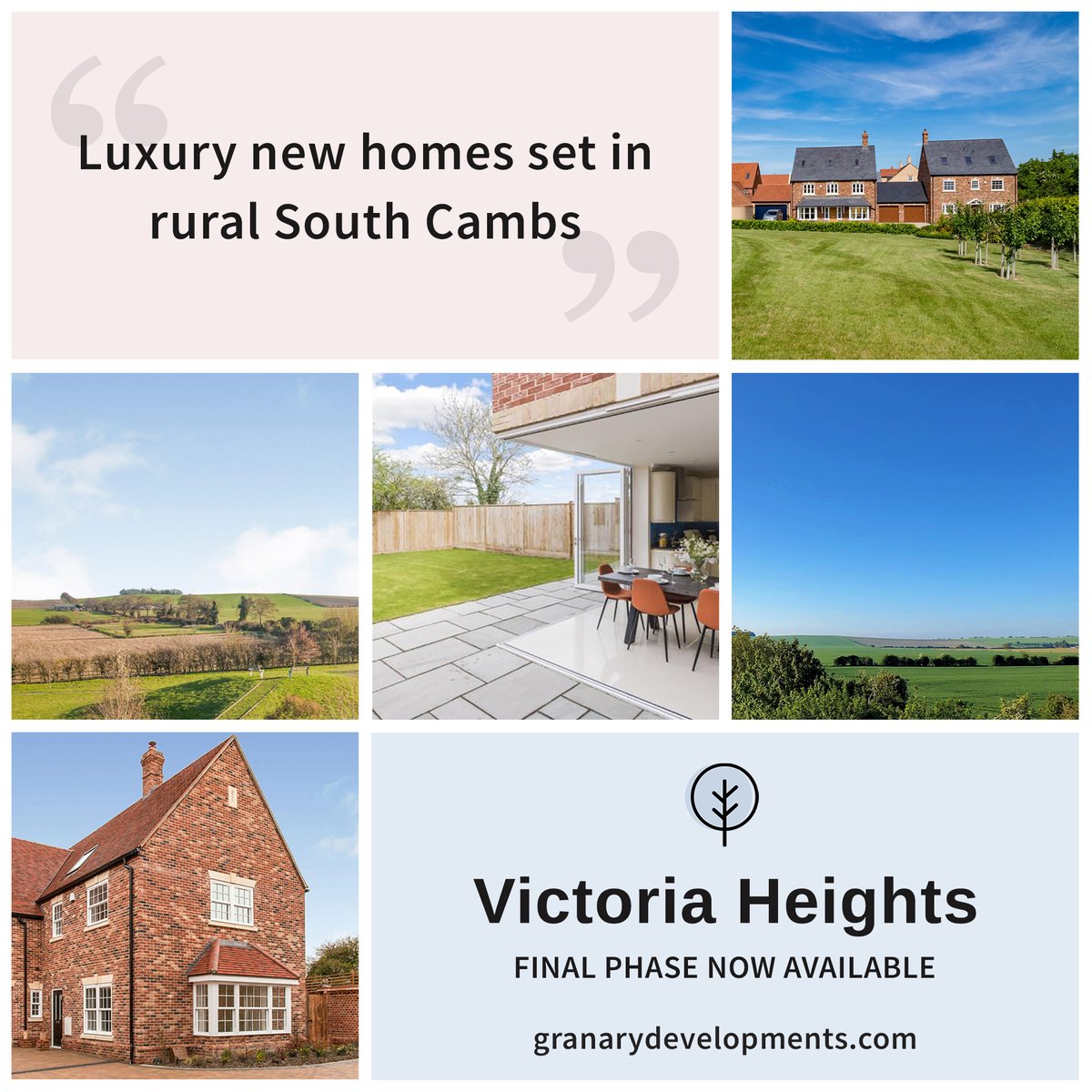 granarydev's tweet image. A collection of luxury 4 &amp;amp; 5 bed detached #homes set in the beautiful South #Cambridgeshire #Countryside. Just 45 mins from London &amp;amp; 10 mins from Cambridge. #Escapism is easily within your reach at #VictoriaHeights, #Melbourn  - Visit granarydevelopments.co.uk