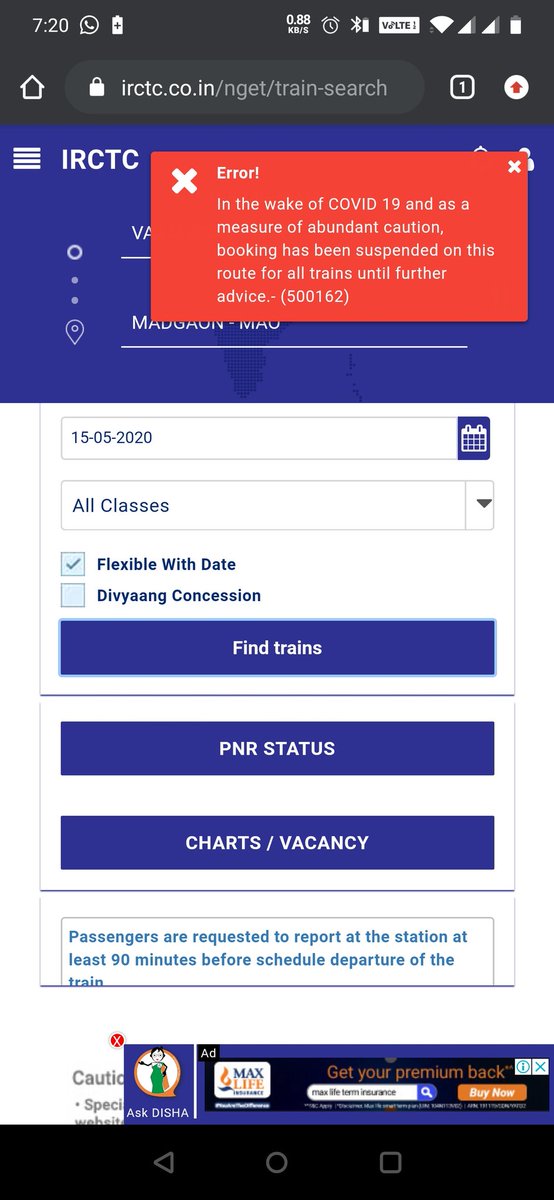 San_d_Stranger's tweet photo. @IRCTCofficial It's been starting from 6 pm but at 7.21 also I am getting same error... Is there anyone or m the special one...? And y I am not able to book
.. https://t.co/ixX9V287U4