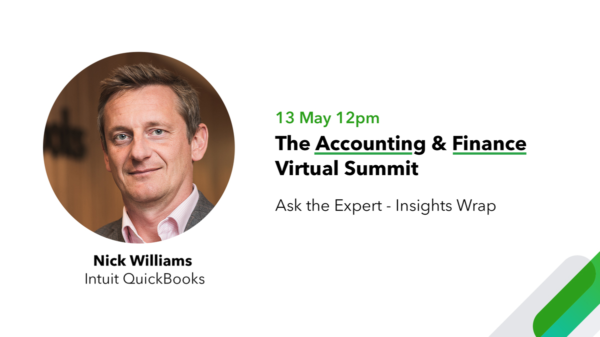 QuickBooksUK's tweet image. Join @N1CK_WILLIAMS Director of Sales at QuickBooks at @Accountex virtual summit. Nick will talk about Ask the Expert that connect #smallbusinesses &amp;amp; accounting professionals with experts that can help them pivot &amp;amp; survive during this challenging time 👉 bit.ly/3fCT1ZL