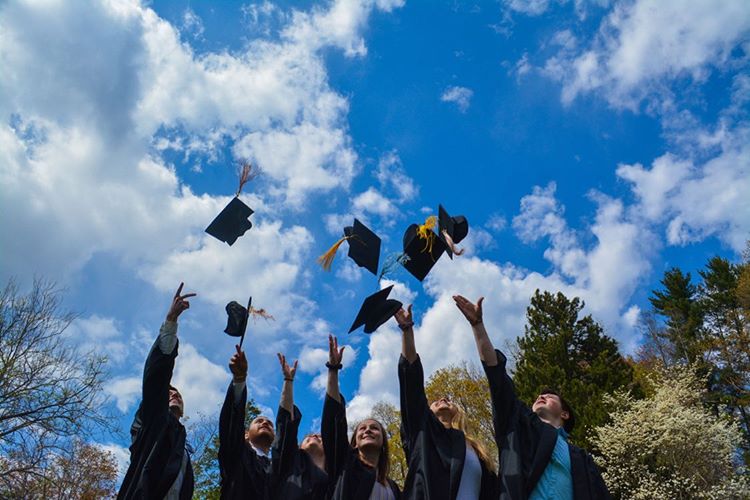 UMassAmherst's tweet photo. Commencement may have looked different this year, but we LOVED seeing all of the creative ways our seniors made the most of it! Their enthusiasm and resilience was inspiring. 

See the full album of virtual commencement through #UMass2020's eyes: https://t.co/zFhbSrUoVg https://t.co/n6evzIOSMV