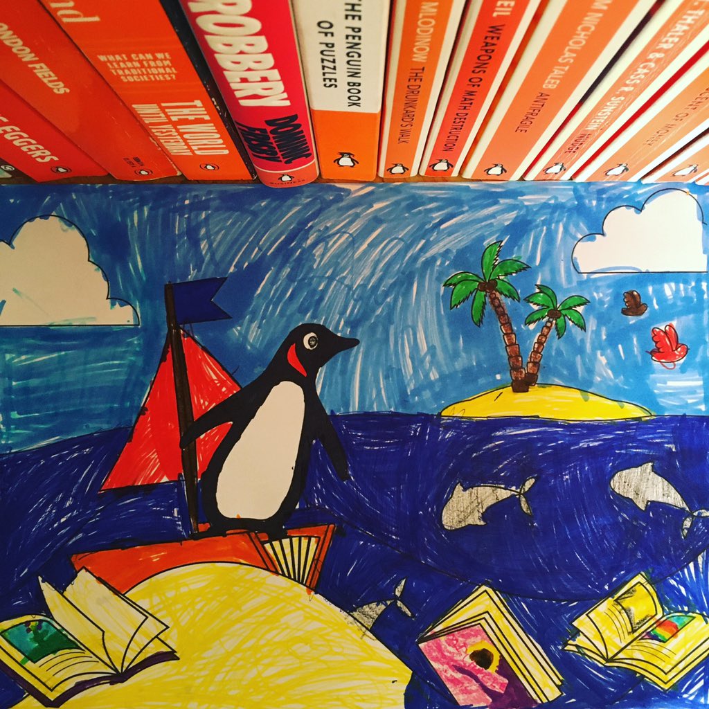 bronwynwilliams's tweet photo. @PenguinBooksSA #lockdownpenguin and Penguin friends by Michelle, aged 5. https://t.co/zF9yvWH73i