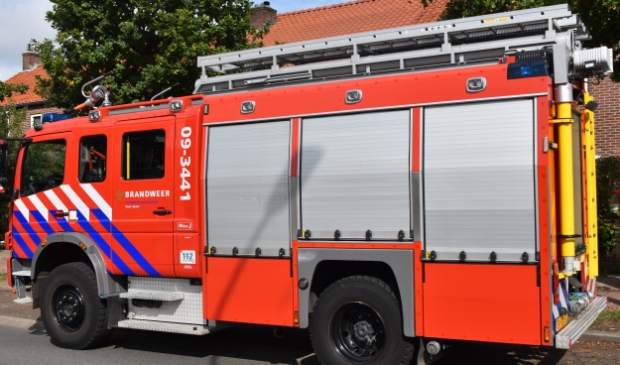 Melding brandweer Broekweg Harskamp inzake grote brand
