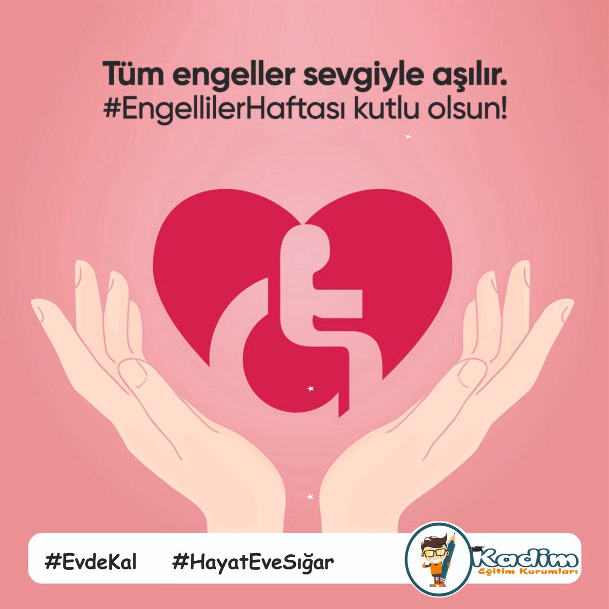 kadimegitim1's tweet photo. Tüm engeller sevgiyle aşılır. Hayatı paylaşmak için engel yok. #EngellilerHaftası https://t.co/0trP7TLMU1