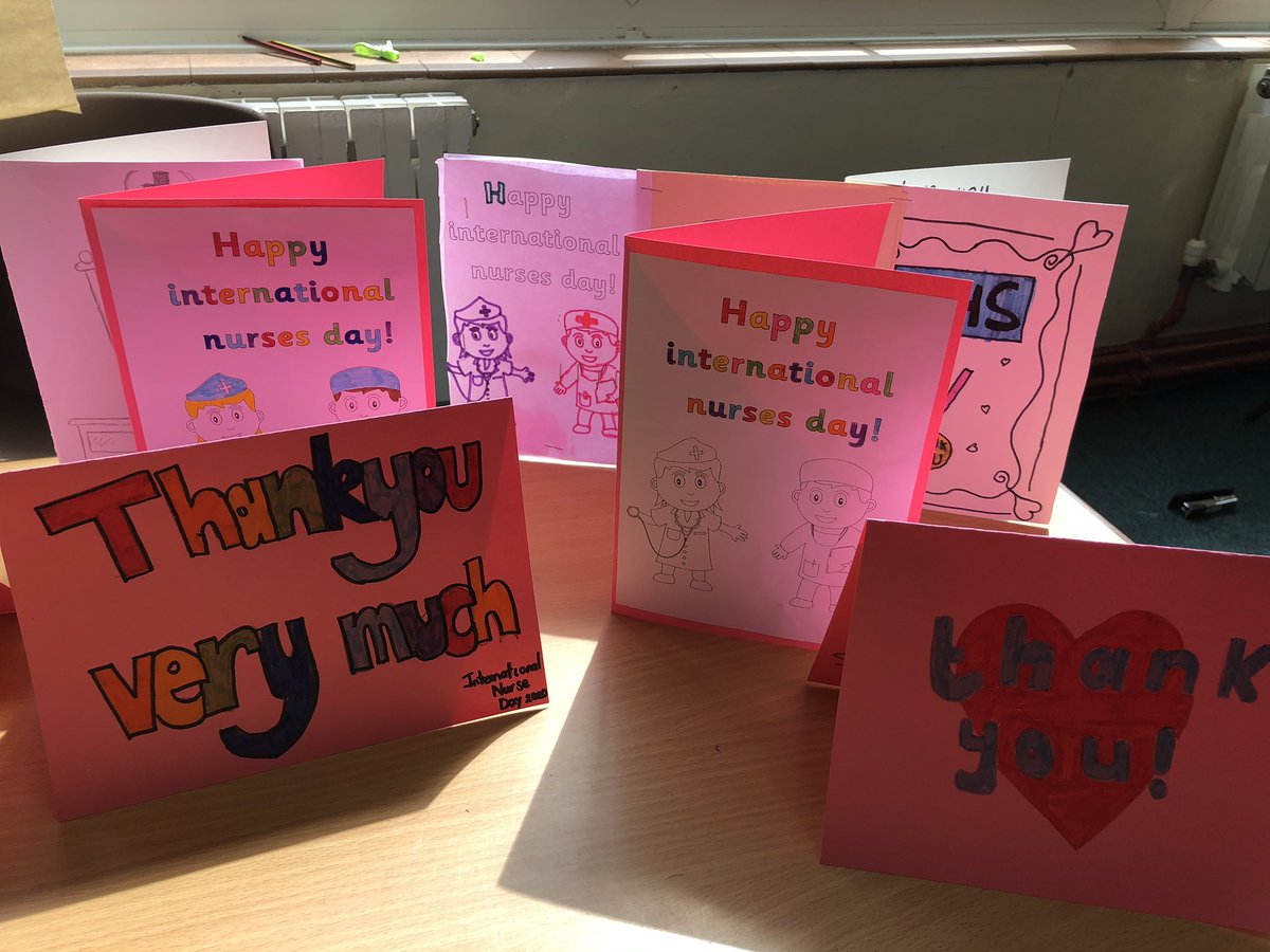 Our children have worked hard making cards for International Nurse Day tomorrow. <a href="/MissRowe8/">Lindsey Rowe</a> <a href="/NorthManorAcad/">Northfield Manor Academy</a> <a href="/VicAcademies/">Victoria Academies Trust</a>