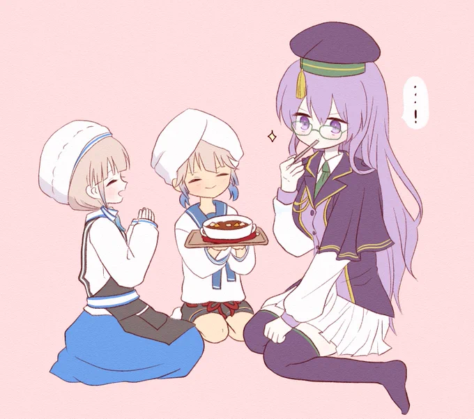 死んだ魚の目で食事を摂るシオンと、
おいしいもの食べさせてもらったシオンの絵です
#FGO 