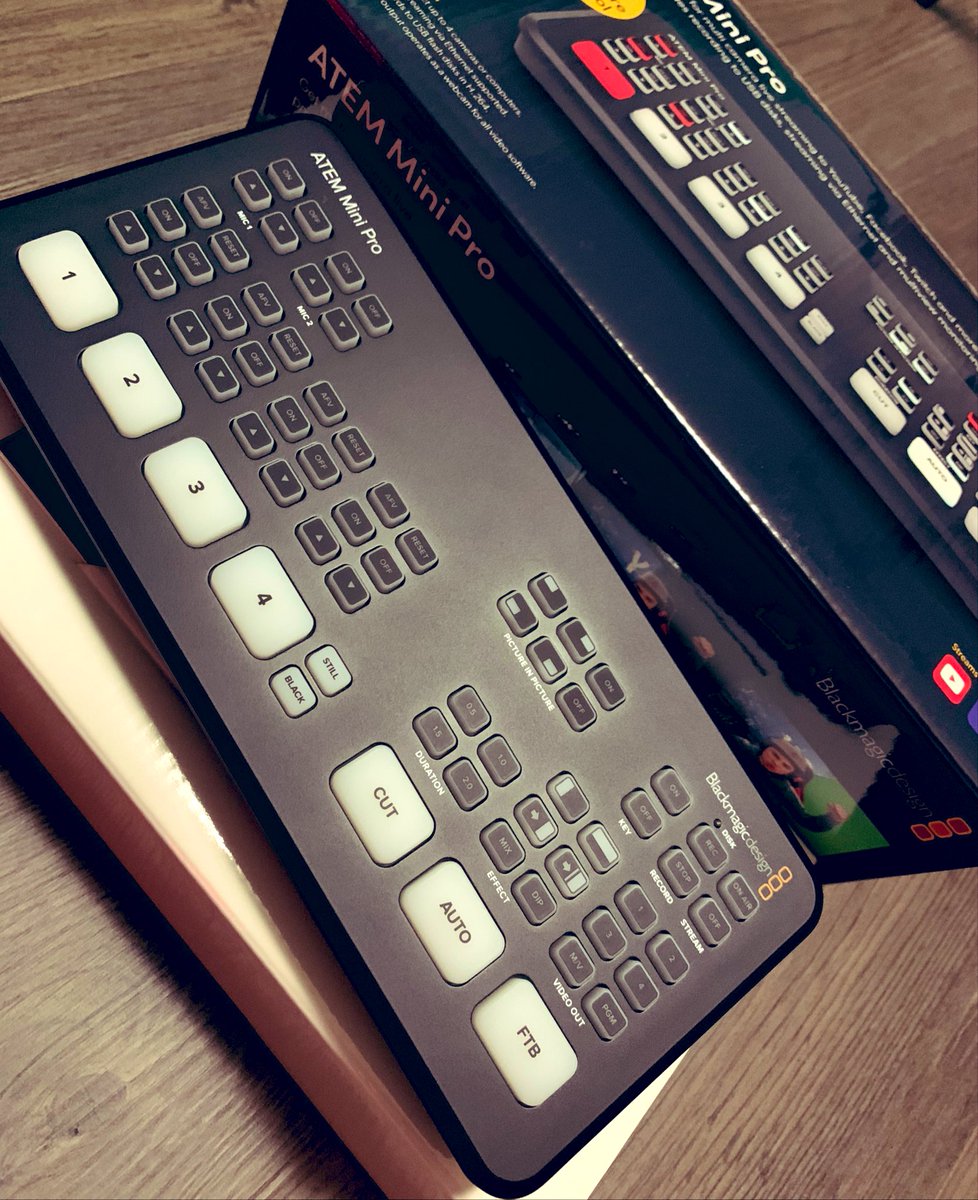 kouhiraiwa777's tweet image. ようやく配信機材届いたー！
#AtemMiniPro