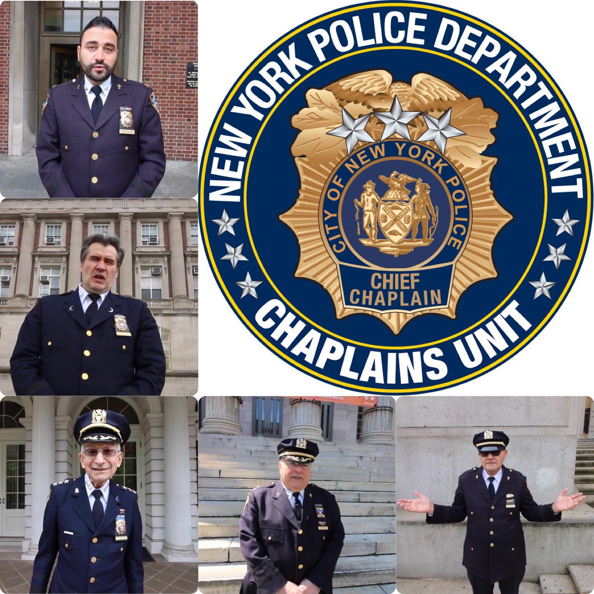 NYPDchaplains's tweet photo. 5 Department Chaplains. ✝️☪️🔯
5 City Boroughs. 🗺 
1 Collective Blessing. 🙏 

Check out the video here: https://t.co/AfkPmowNVp 

#PrayTogether https://t.co/hzc5qNuhGA