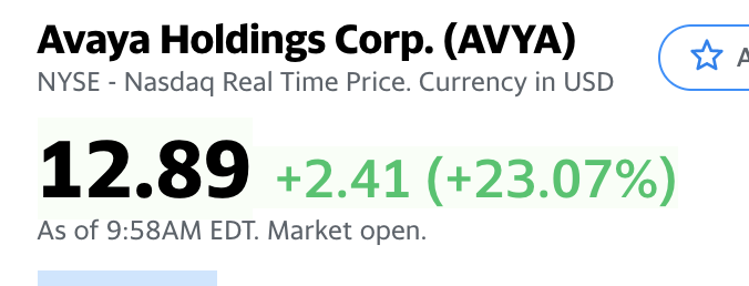 zkerravala's tweet image. Wow! $AVYA crushes it this quarter.... @Avaya Nice quarter @Jim_Chirico 

finance.yahoo.com/quote/AVYA?p=A…