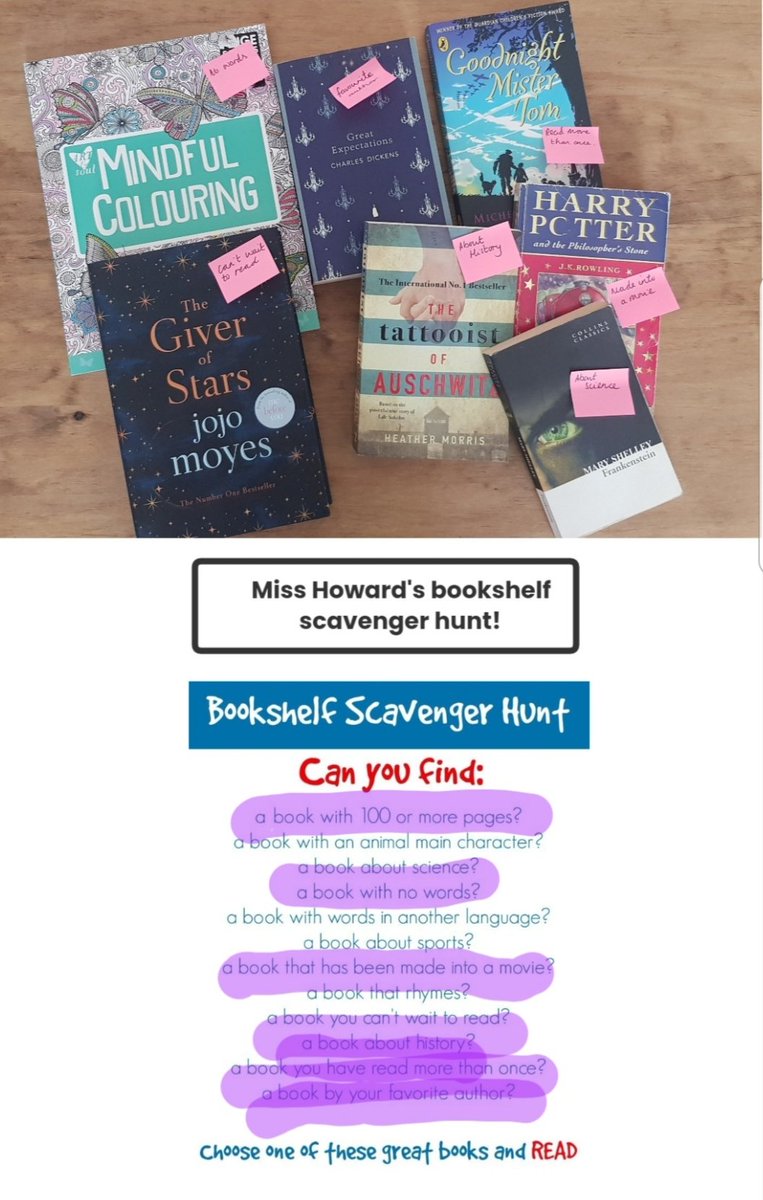 MissHoward24's tweet photo. Well @5tAndrews I've completed today's challenge! Has anyone else? #3MH #Books https://t.co/LMskeu9IX0