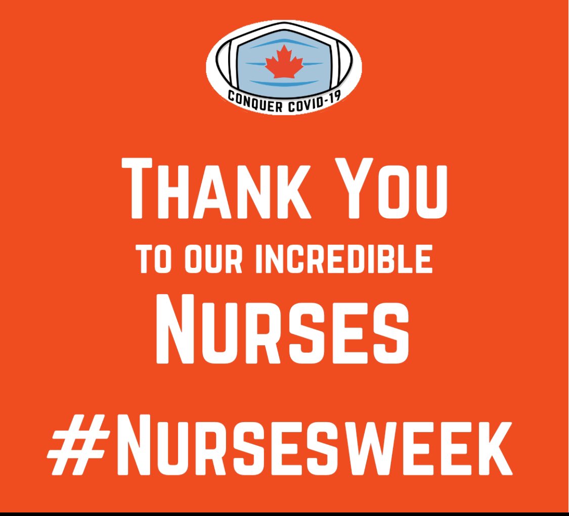 conquercovid19's tweet image. To all our nurses, we cannot express our gratitude enough. Thank you for your courage, bravery, and committment to helping Canadians in our toughest time. We are so grateful for you #NursesWeek #CNA2020 #IND2020 #Nurses2020 #NationalNursingWeek #ConquerCOVID19