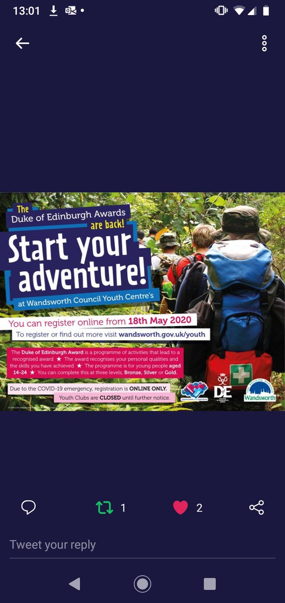 Wandsworth DofE (@wandsworthdofe) on Twitter photo 