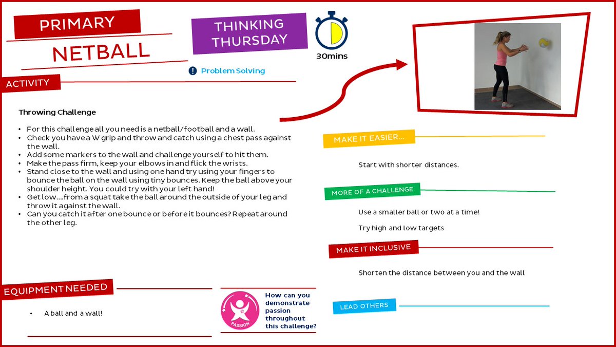 letsgetahead's tweet photo. This week's Primary Resource is #TakeNetballHome check back each day for a different challenge #ThursdayThoughts #StayHomeStayActive #StayInWorkOut @thessp_er @ER_SSP_West @HullActiveSch @NELINCSSSP @EnglandNetball https://t.co/EzU6hh6nn1