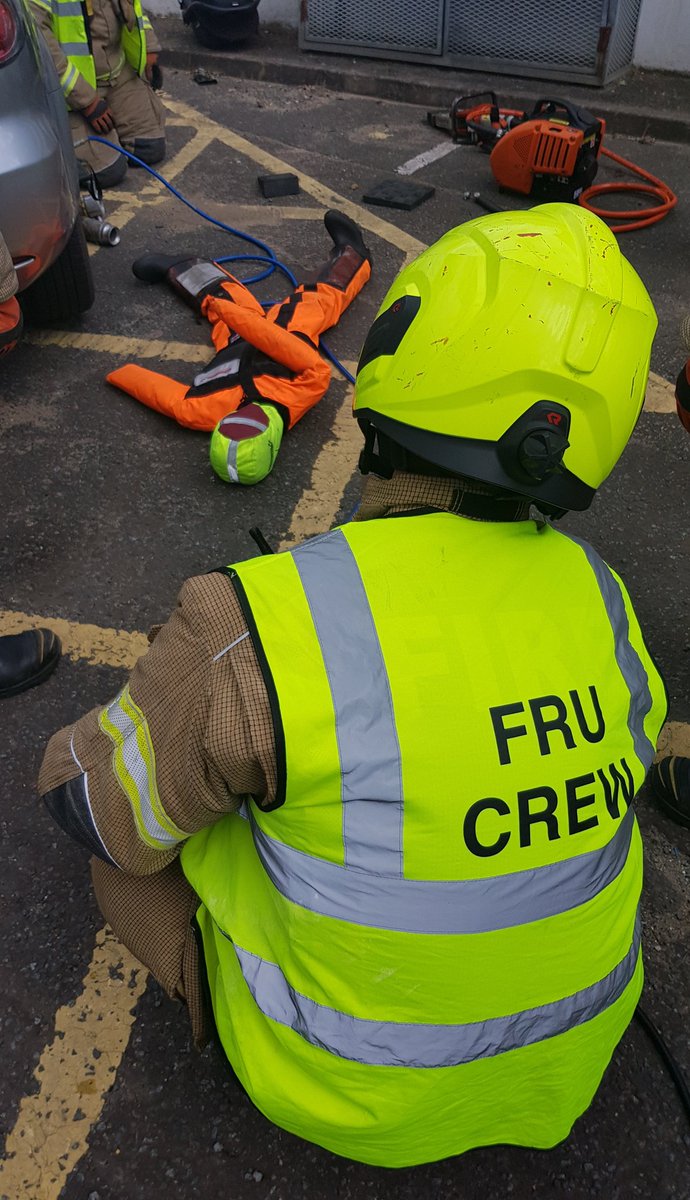LFBLEWISHAM's tweet photo. #Lewisham crews maintaining their life saving #RTC skills.
#notjustfires #Londonroadsafety. https://t.co/EfLhJZvMRg