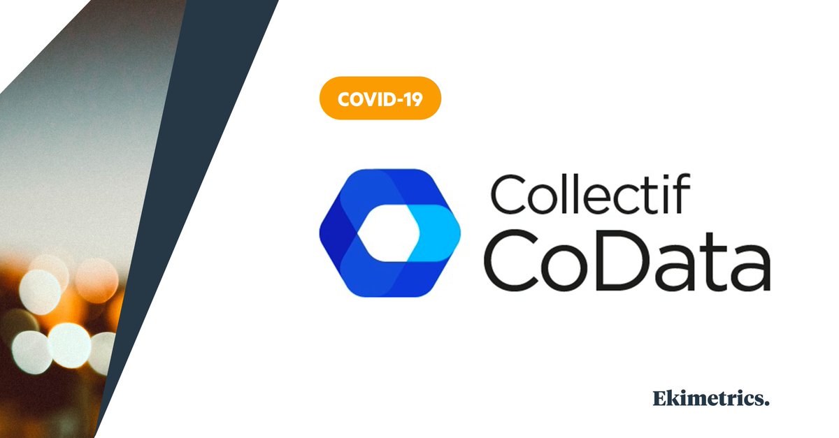 #CoData, #DoTank dont <a href="/ekimetrics/">Ekimetrics.</a> est membre, a été créé pour apporter des réponses data tangibles aux grands chantiers nationaux actuels. Participez au webinar ce jeudi 14 mai, de 17h à 19h, pour connaître sa démarche et les 1ers résultats : collectif-codata.fr
#Covid19