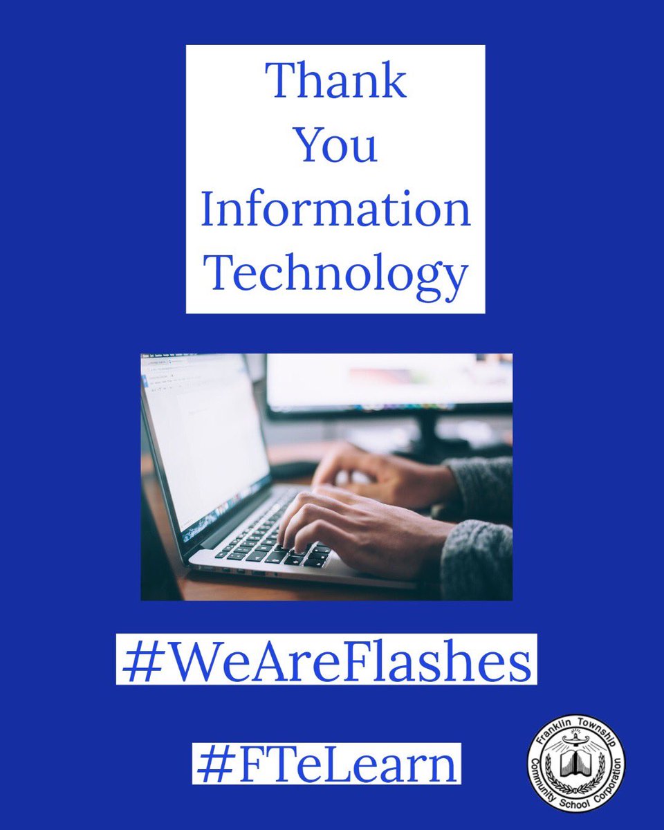 FTCSC's tweet photo. Information Technology Department has helped make our eLearning successful! From the assistance support to repair & replace, you have done an amazing job supporting our FTCSC community! Please join us in thanking our I.T. Department. #FTeLearn #WeAreFlashes
#FinishStrongFlashes https://t.co/Dw8v0Yi5fV