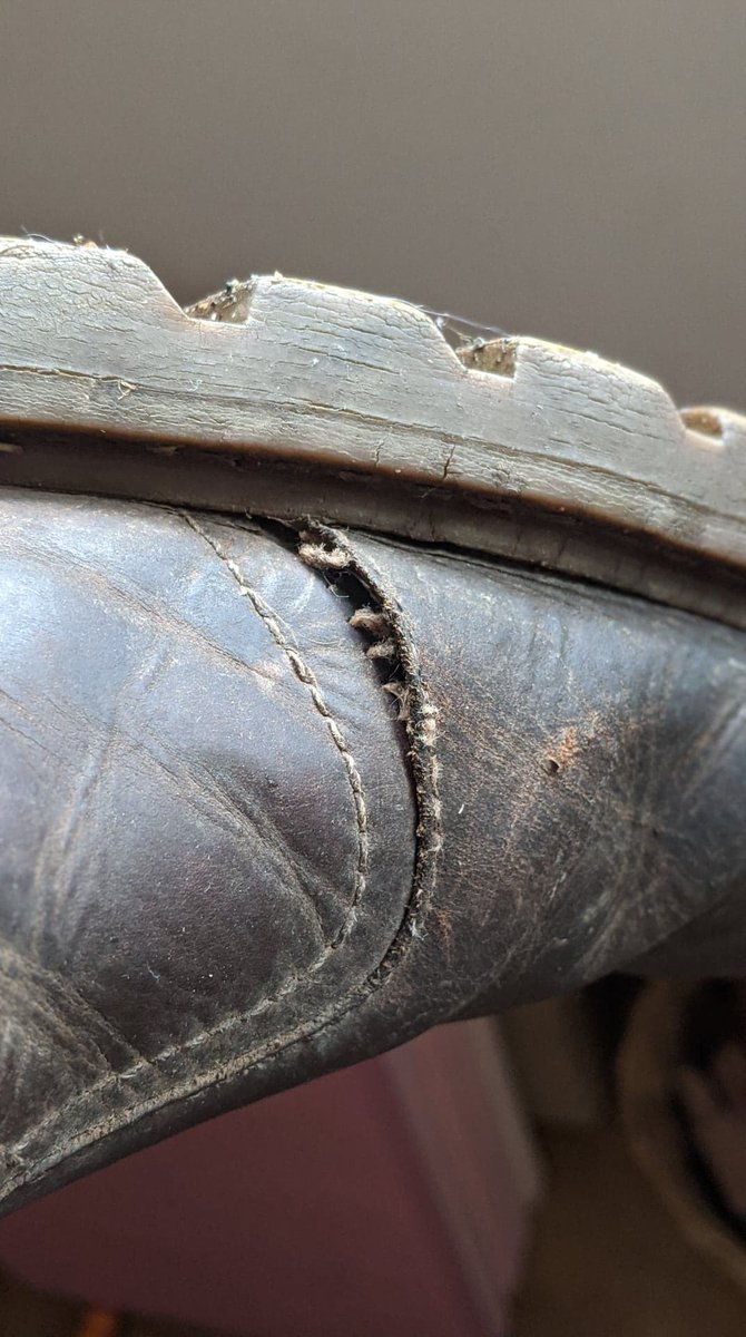 BenScher's tweet photo. @shopcatuk Hey, I have loved these Cat Thornberry boots I bought in January 2018 - easily the best boot I've ever had. I thought they'd last me forever but they're already falling apart :-( Is that normal? Is 2 years all I can expect from a Caterpillar boot nowadays? https://t.co/vSZgt3BQQu