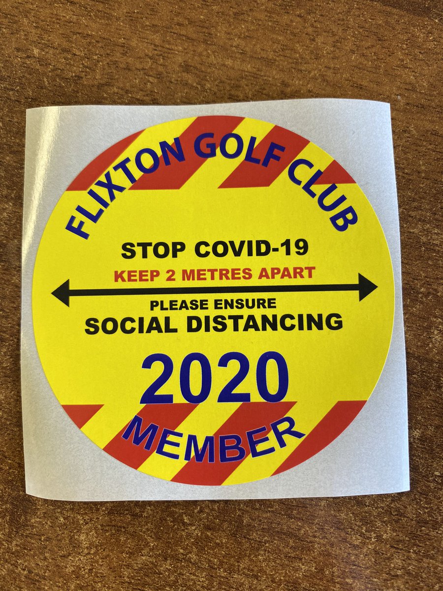 Labels UK Ltd. (@labelsuk) on Twitter photo With golf looking as though it will be returning on 13th May we have recently produced membership bag and tag labels for <a href="/FlixtonGC1893/">Flixton Golf Club</a> reiterating government guidance.
Your club name can be applied to the same design with bespoke designs also available.
Sales@labelsuk.net With golf looking as though it will be returning on 13th May we have recently produced membership bag and tag labels for <a href="/FlixtonGC1893/">Flixton Golf Club</a> reiterating government guidance.
Your club name can be applied to the same design with bespoke designs also available.
Sales@labelsuk.net