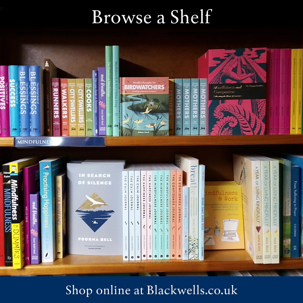 Our #BrowseAShelf offering today is Mindfulness - a recent photo from our Oxford bookshop for all of you out there missing the chance to browse our physical bookshops. The full collection can be viewed here:
blackwells.co.uk/bookshop/colle…