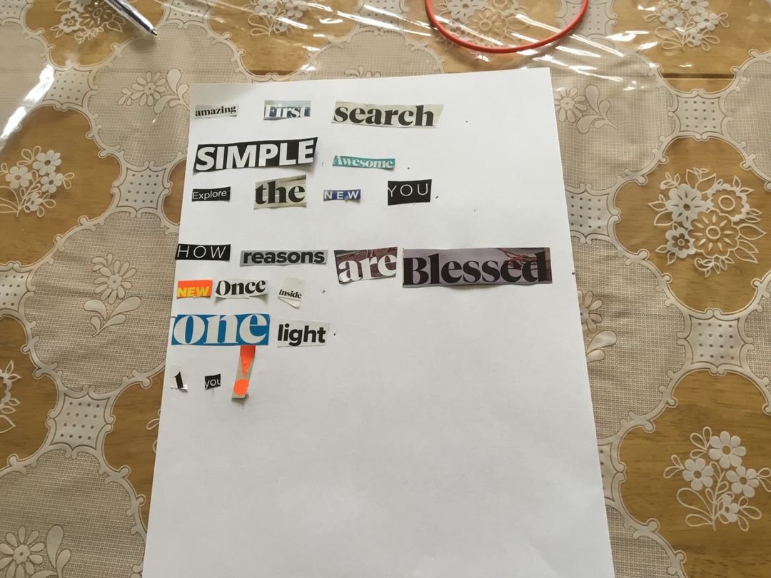 Valkyrie class created poetry using the 'Cut-Up' technique. This is a process of combining words from different places and texts in new ways.  It began during the 1920's and was linked to the Surrealist and Dada art movements.